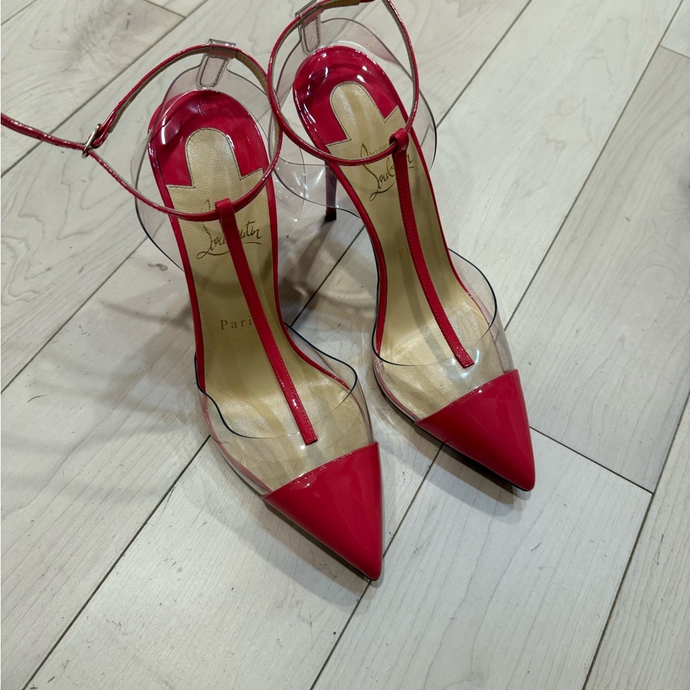 Christian Louboutin Hot Pink PVC Women's Heels
